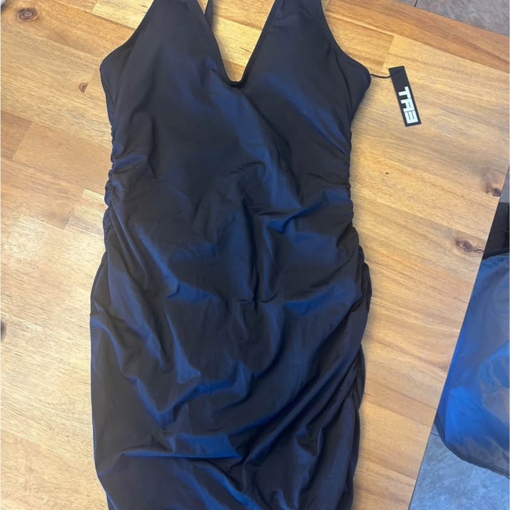 Black Bodycon One Piece Swim